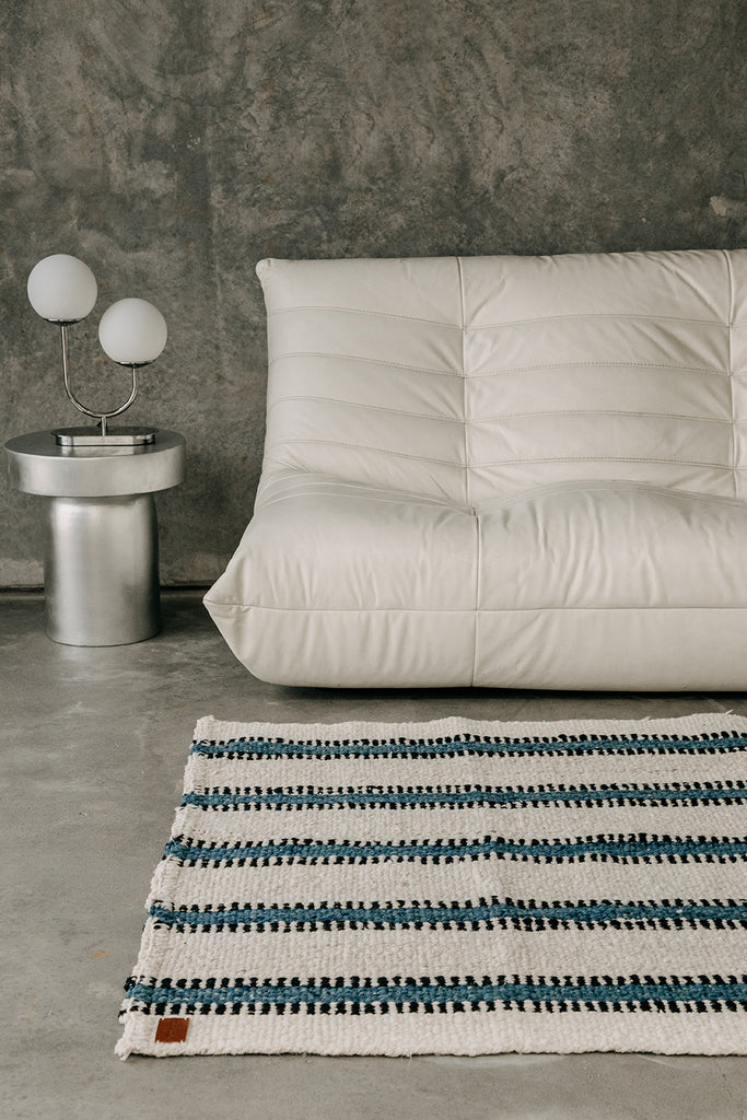 Vera | Natural, Sea Blue & Black