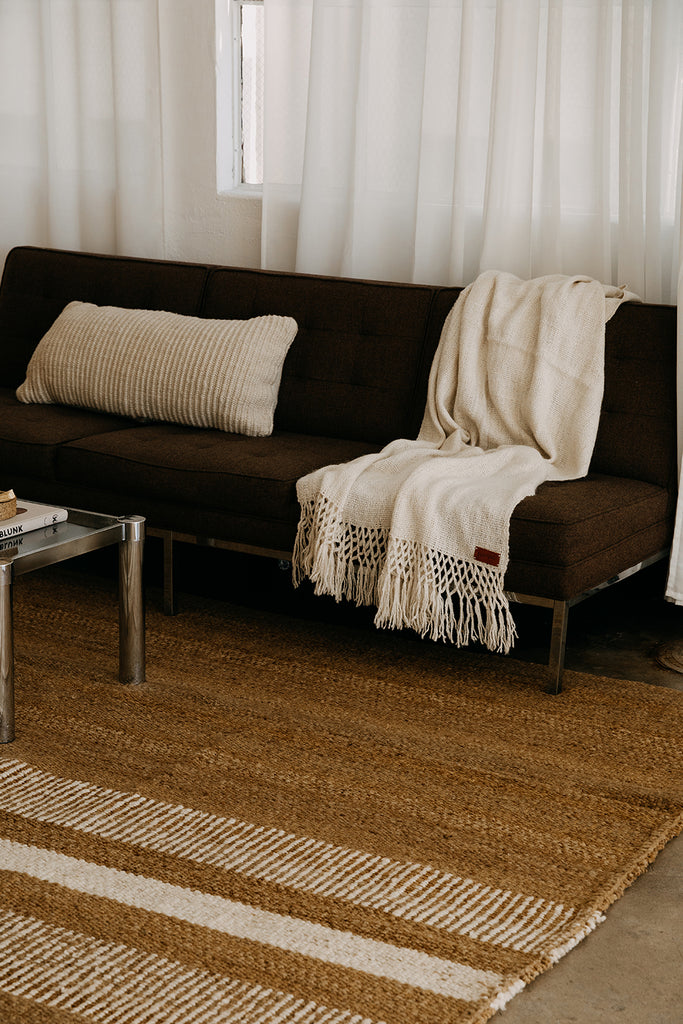 Puna Llama Throw | Natural White