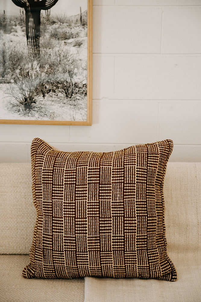 Andina Cushion | Sand & Rust