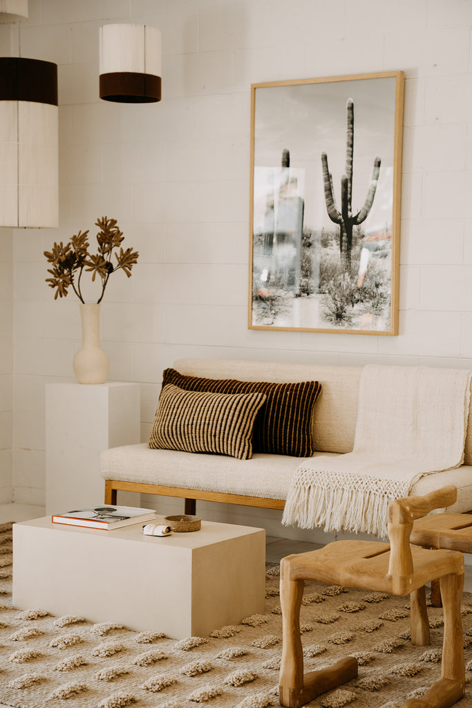 Selva Lumbar Cushion | Sand & Rust