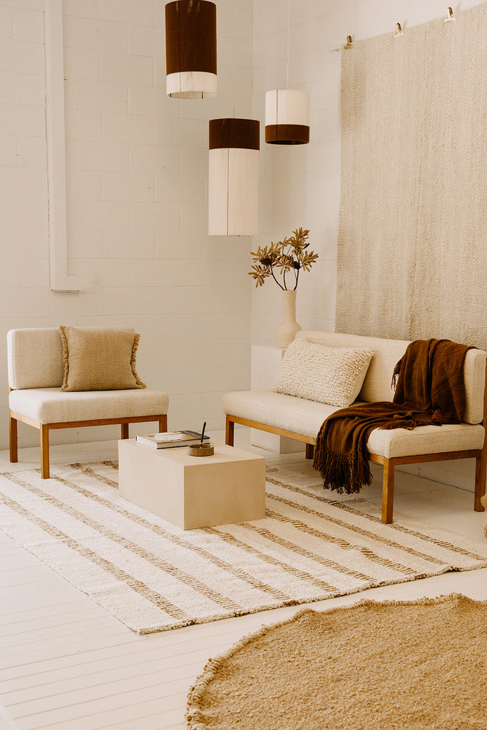 Classica Fringe Cushion | Sand