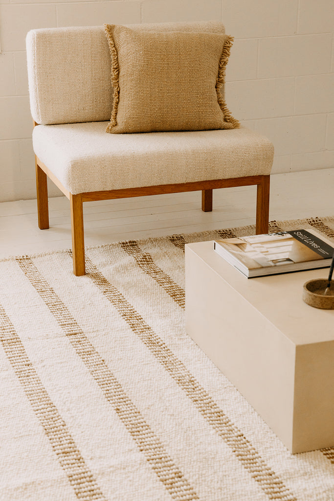 Classica Fringe Cushion | Sand