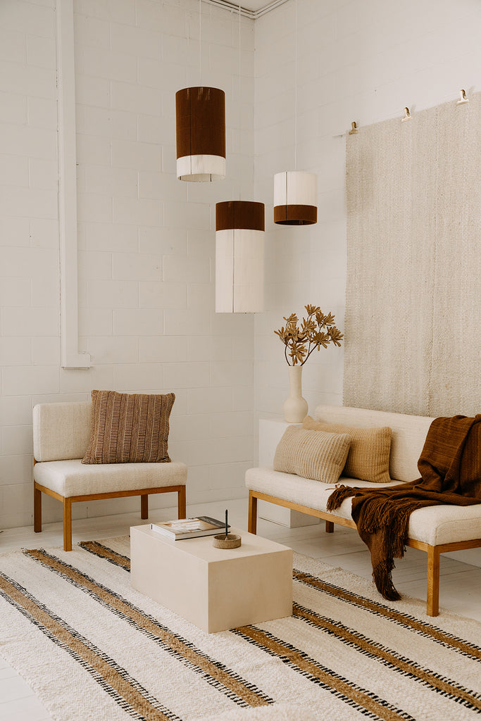 Eliana Cushion | Sand & Rust