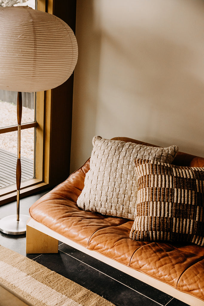 Lara Cushion | Rust & Sand