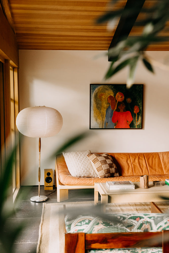 Lara Cushion | Rust & Sand