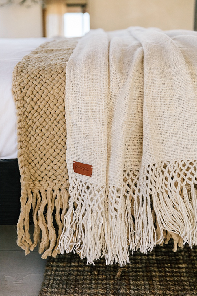 Puna Llama Throw | Natural White