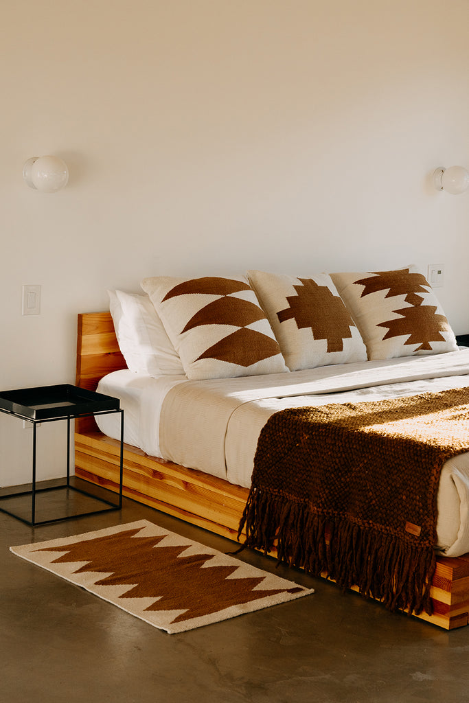 Southwest Cushion #3 | Natural & Chestnut