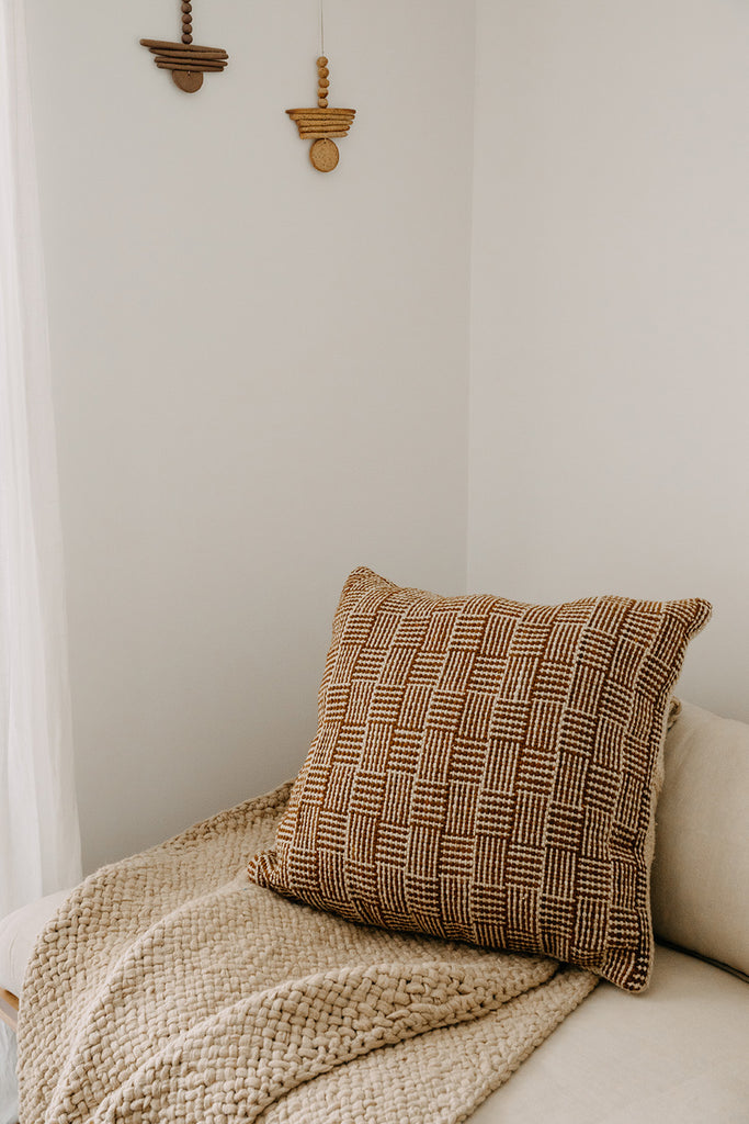 Andina Cushion | Sand & Rust