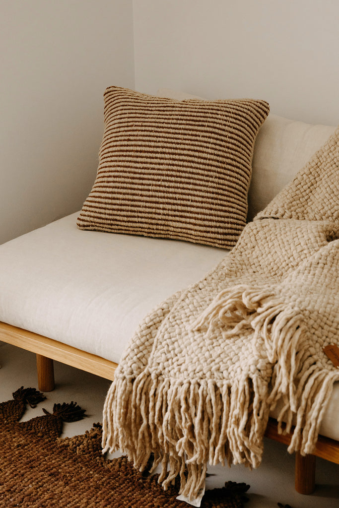 Selva Cushion | Sand & Rust