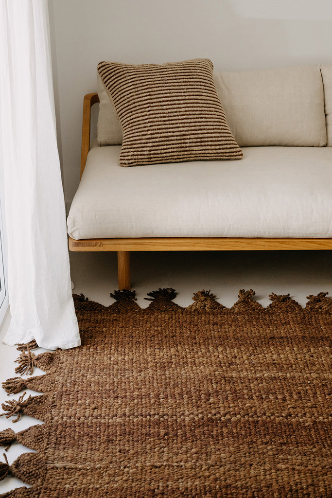 Selva Cushion | Sand & Rust