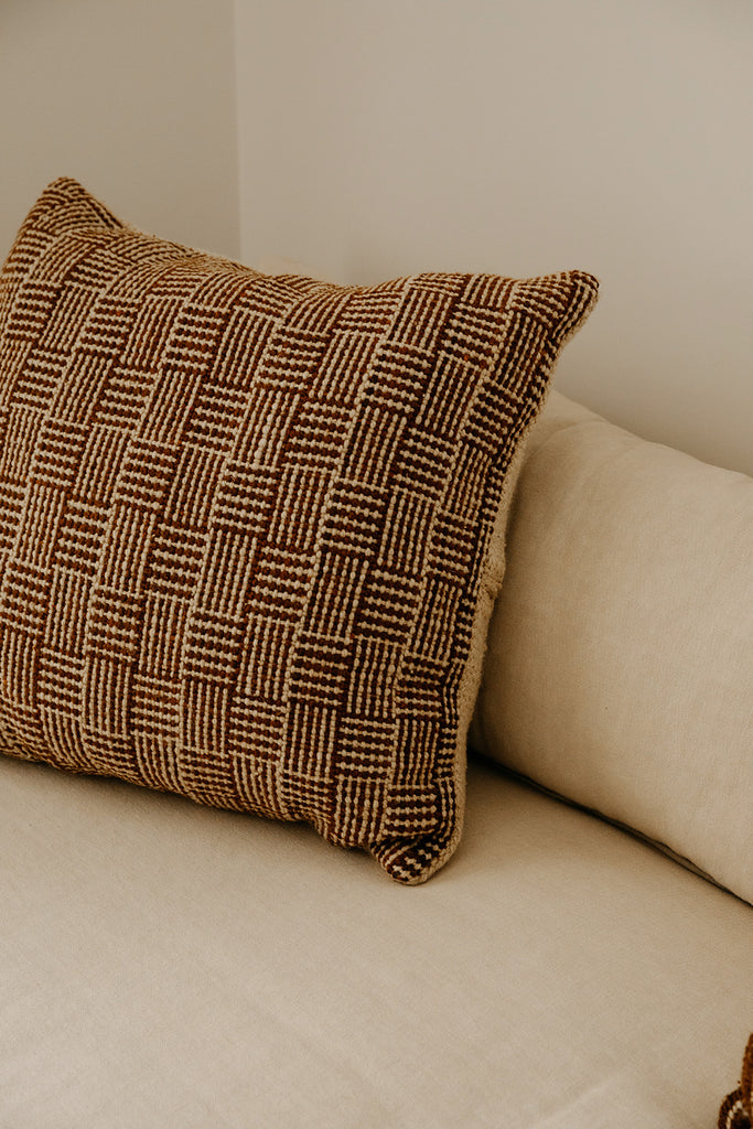 Andina Cushion | Sand & Rust