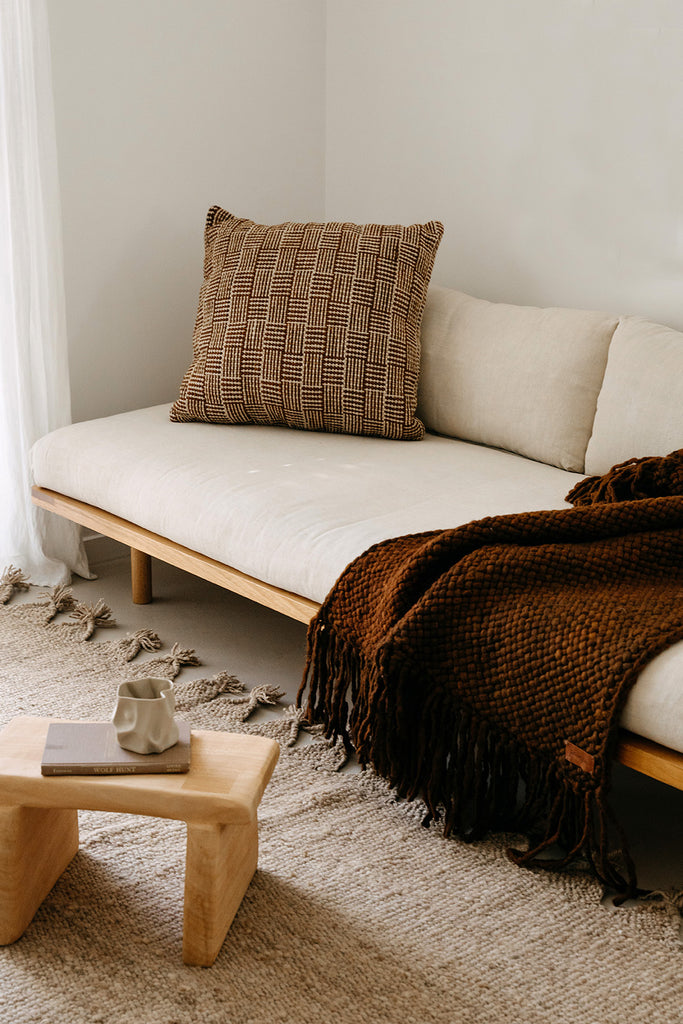 Andina Cushion | Sand & Rust