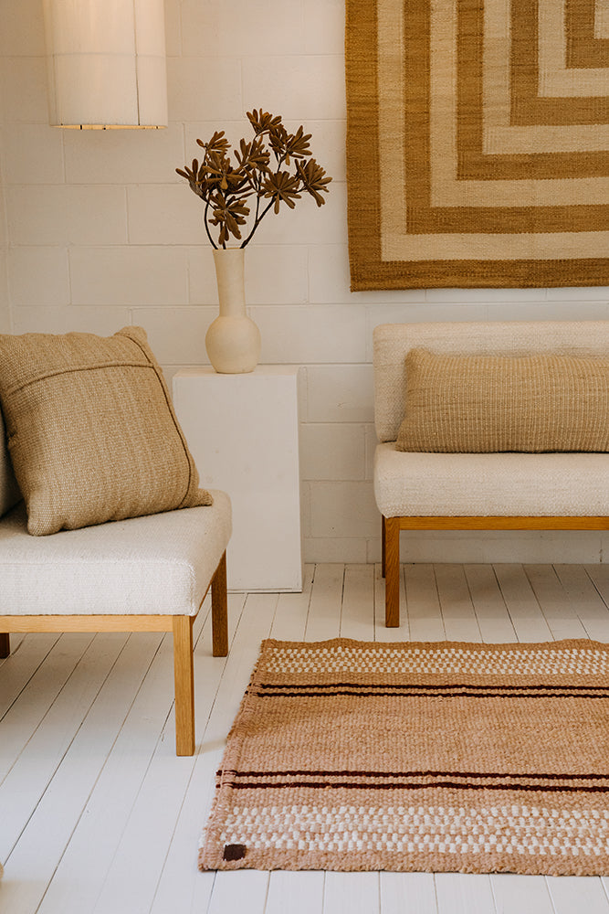 Beatriz | Dusty Peach, Burgundy & Natural