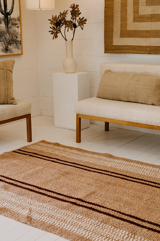 Beatriz | Dusty Peach, Burgundy & Natural